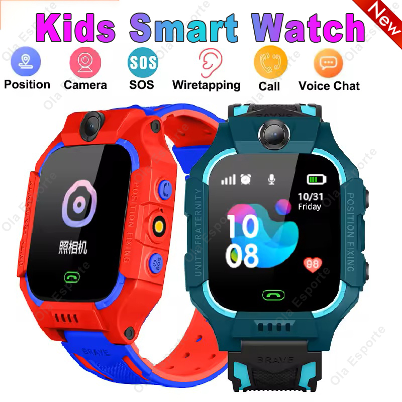 Smartwatch Watches Gift For Boys - สมาร์ทวอทช์เด็ก 2G ใส่ซิมการ์ด นาฬิกาอัจฉริยะสำหรับเด็ก พร้อมระบบติดตาม SOS