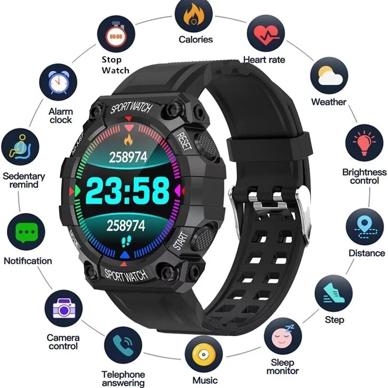Watch Smart Y56 - Y56 สมาร์ทวอท์ชผู้ชายผู้หญิงเต็มรูปแบบหน้าจอสีความดันโลหิต Heart Rate Monitor ฟิตเนสกลางแจ้งนาฬิกาสมาร์ทสําหรับ