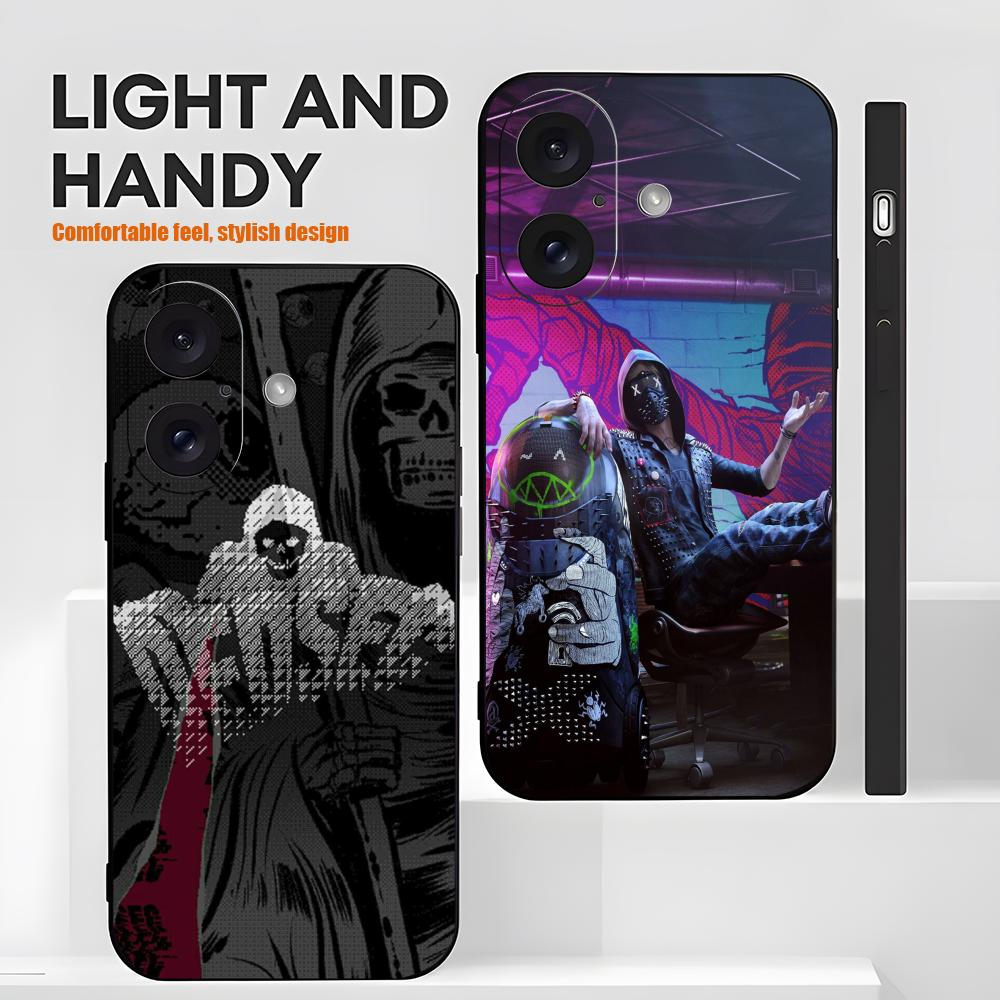Watch Xs8 - เคสโทรศัพท์ลายเกมส์ยอดฮิต Watch Dogs 2 Dedsec สำหรับ