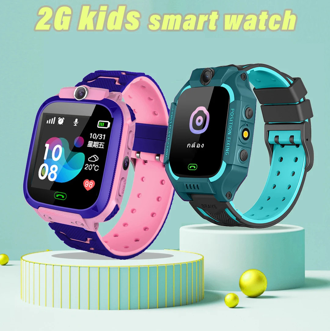 Smartwatch Watches Gift For Boys - Q12 เด็กดูสมาร์ท 2G SOS โทรตําแหน่งปอนด์เด็กโทรศัพท์สมาร์ทนาฬิกาแฟชั่นกันน้ําระยะไกลกล้องเด็กสาวนาฬิกาของขวัญ
