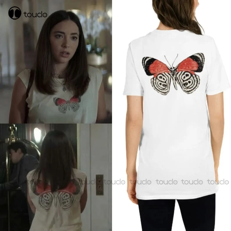 Watch Watch Xs - Rag & Bone ผีเสื้อเสื้อยืดสวมใส่โดย Elena Santos