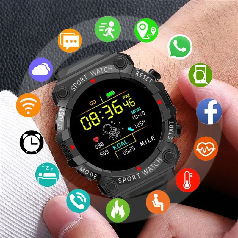 Watch Smart Y56 - สายรัดข้อมือเล่นกีฬา Y56สมาร์ทวอท์ชหน้าจอสีทรงกลมอัตราการเต้นของหัวใจบลูทูธเครื่องนับก้าวฟังเพลงสภาพอากาศกลางแจ้งสมาร์ทวอท์ช