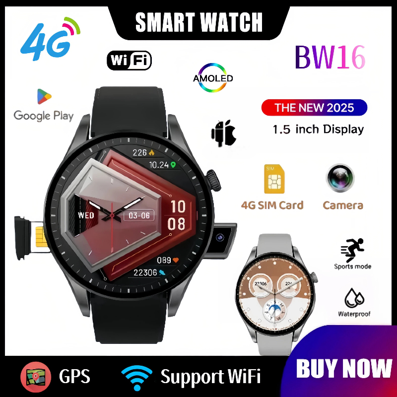Smartwatch New Watches 2025 - สมาร์ทวอทช์ 4G รุ่นใหม่ BW16: รองรับ WiFi