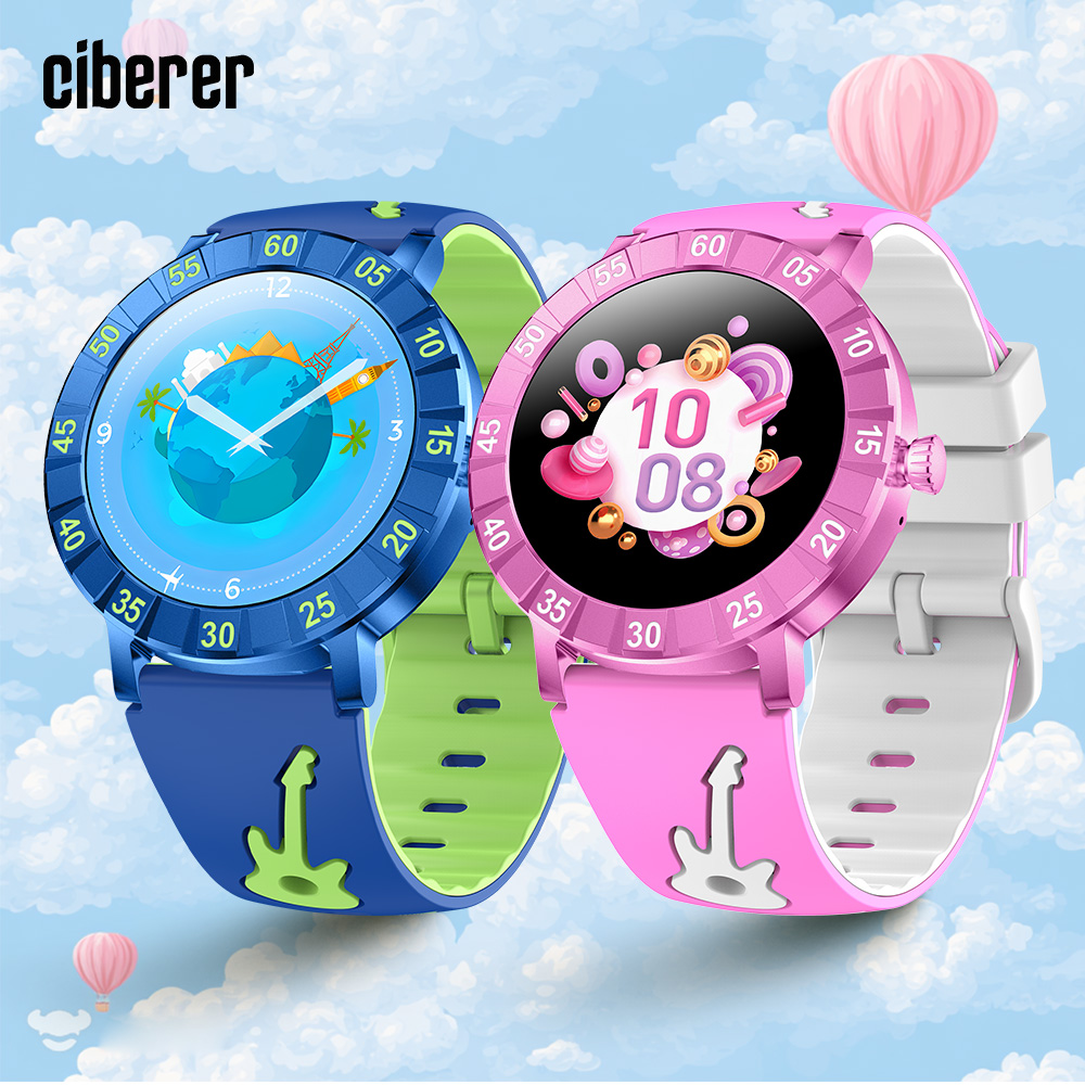 Smartwatch Watches Gift For Boys - นาฬิกาอัจฉริยะสำหรับเด็ก New Ciberer DS08 รองรับการโทรด้วยเสียง หน้าจอทรงกลม