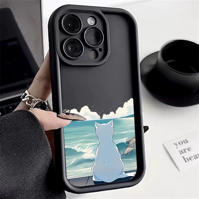 Watch Xs8 - แมวน่ารักดูทะเลสําหรับiPhone 16 13 12 11 Pro