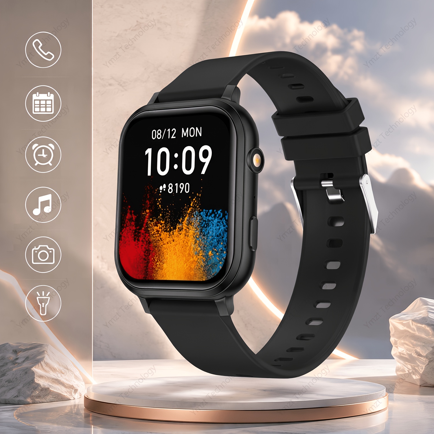 Smartwatch Watches That Connect To Iphone - 2026: นาฬิกาอัจฉริยะสำหรับกีฬาแบบหน้าจอสัมผัสเต็มรูปแบบพร้อมไฟฉาย การเชื่อมต่อไร้สายที่รองรับทั้ง Android และ iPhone