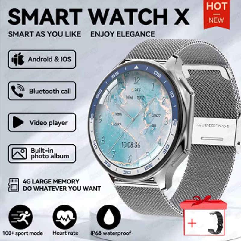 Watch Watch Xs - นาฬิกาข้อมืออัจฉริยะหน้าจอใหญ่ 1.43 นิ้ว สำหรับผู้ชายและผู้หญิง ปี 2025