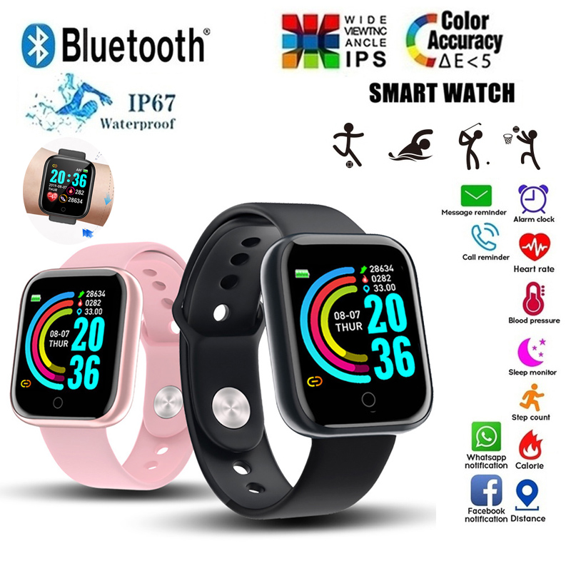D20สมาร์ทวอท์ชกันน้ำสายรัดข้อม - Watch Iwo บทวิจารณ์และราคา