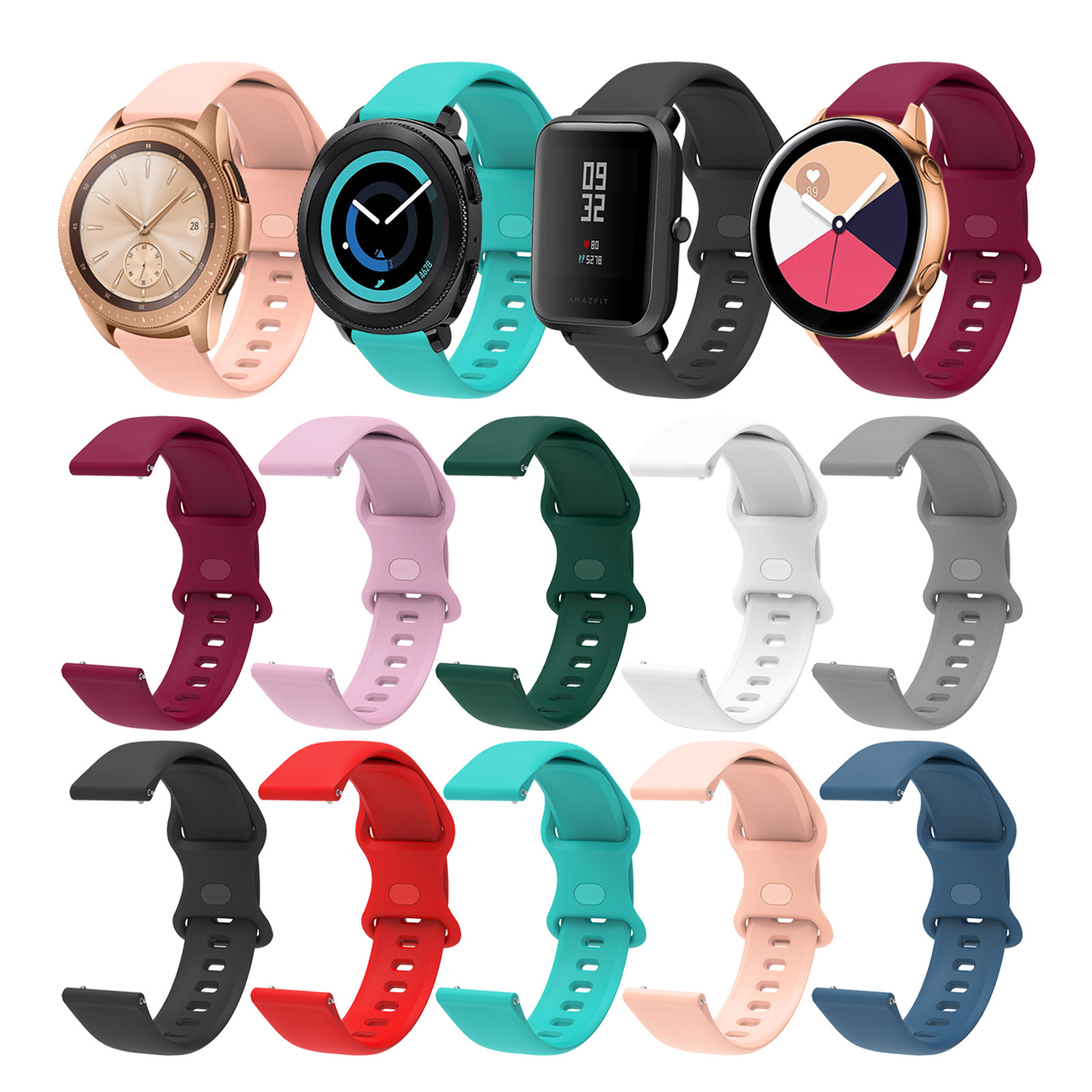 20 มม.22 มม.สายรัดข้อมือซิลิโค - Titan Watches Smartwatch บทวิจารณ์และราคา