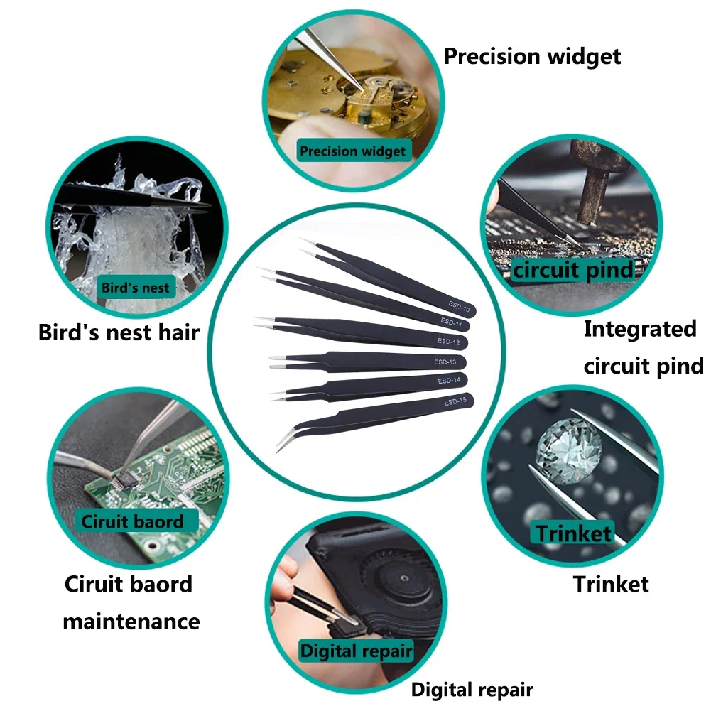 6 ชิ้น/เซ็ต แหนบป้องกันไฟฟ้าสถ - Watch Watch Xs บทวิจารณ์และราคา