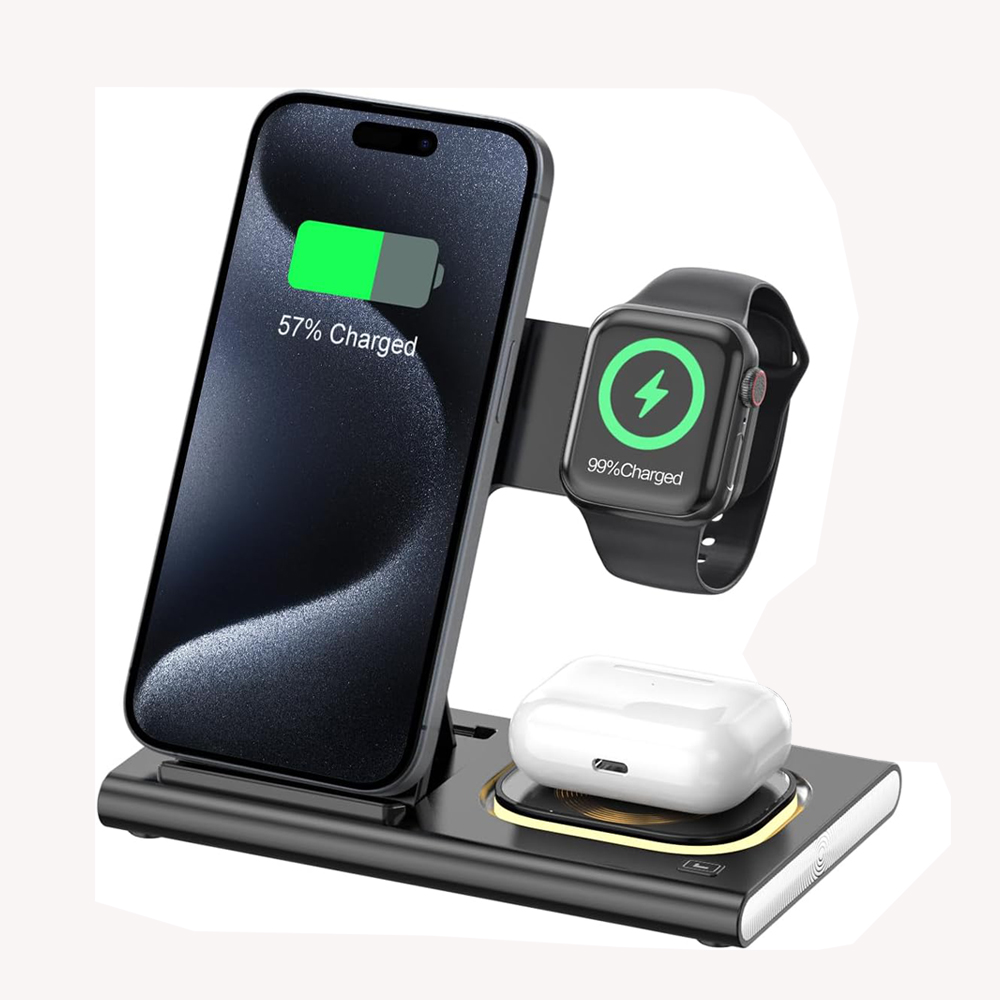 3 ใน 1 สถานีชาร์จแบบพับได้ Fas - Watch Xs8 บทวิจารณ์และราคา
