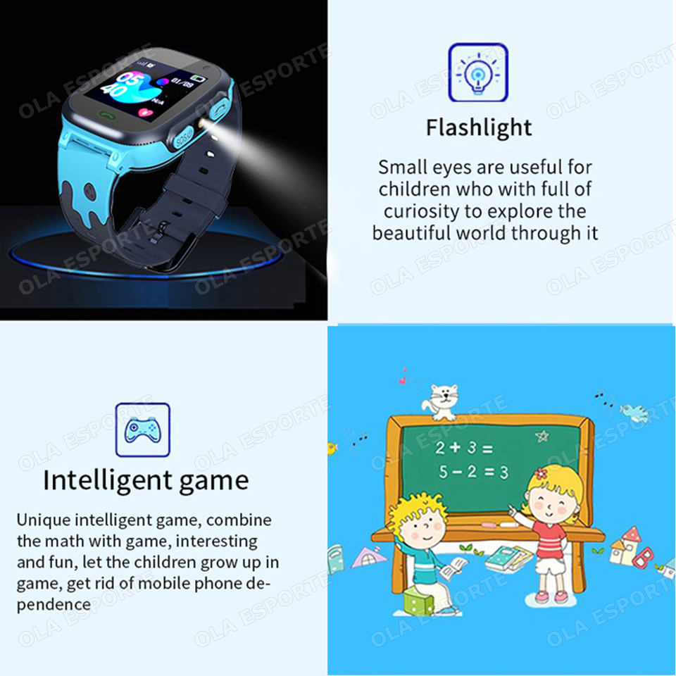 นาฬิกาสมาร์ทวอทช์เด็ก รุ่นใหม่ - Smartwatch Watches Gift For Boys บทวิจารณ์และราคา