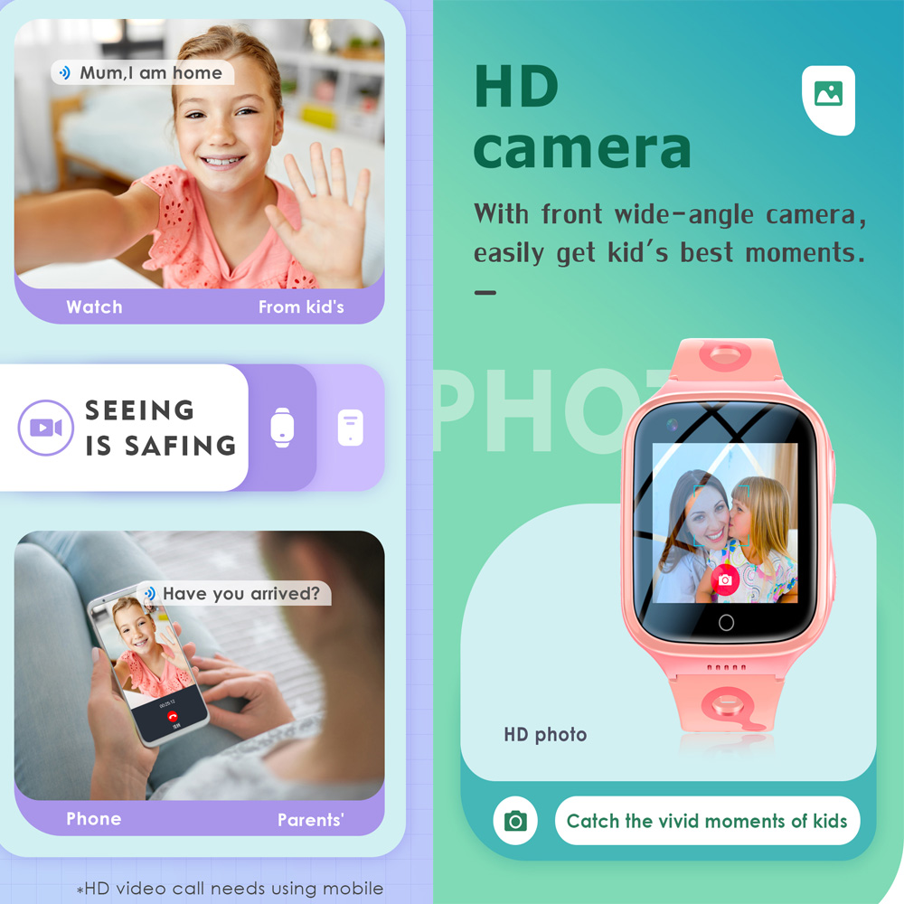 สมาร์ทวอทช์ 4G สำหรับเด็ก GPS  - Smartwatch Watches Gift For Boys บทวิจารณ์และราคา