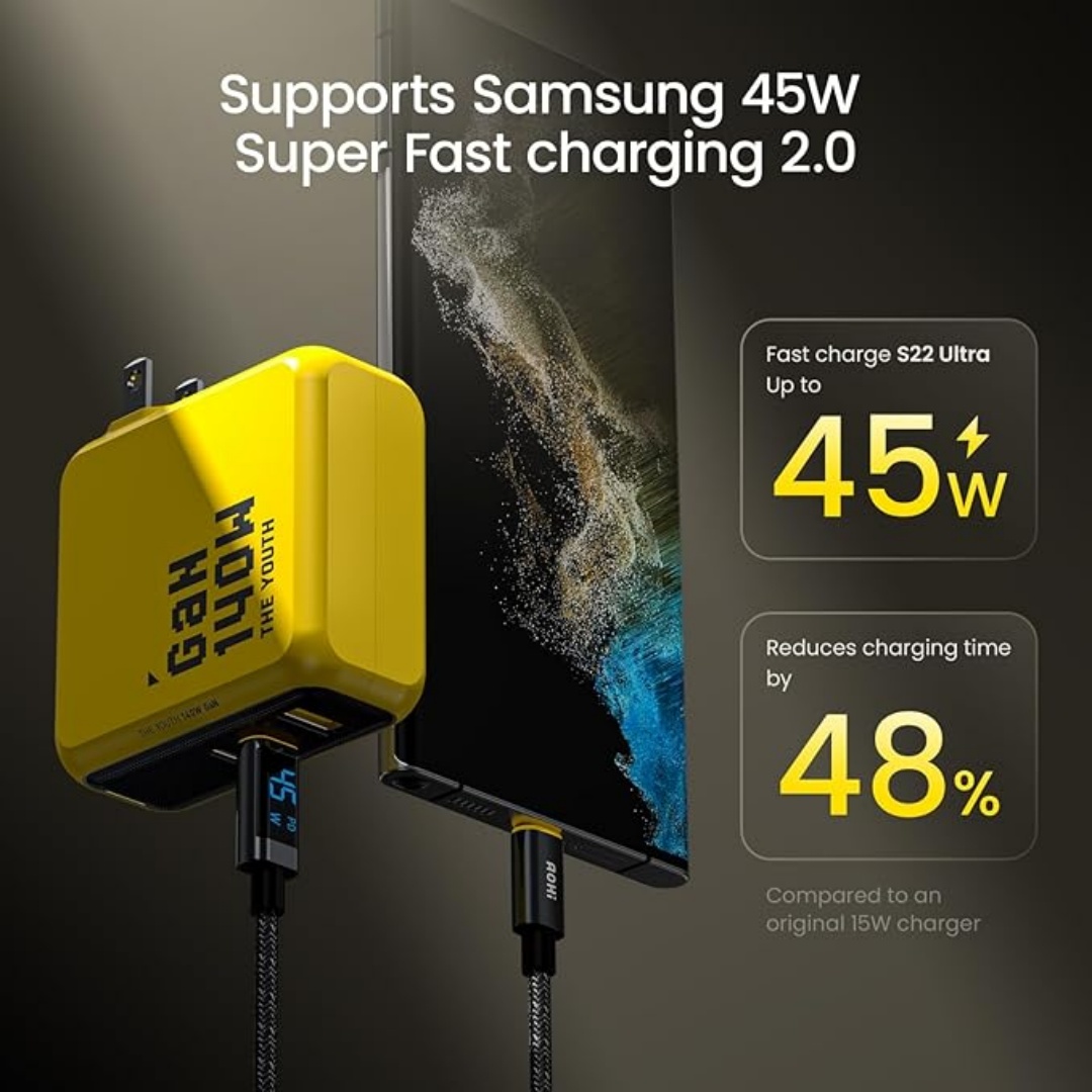 AOHI Youth 140W GAN Charger PD - Watch Xs8 บทวิจารณ์และราคา