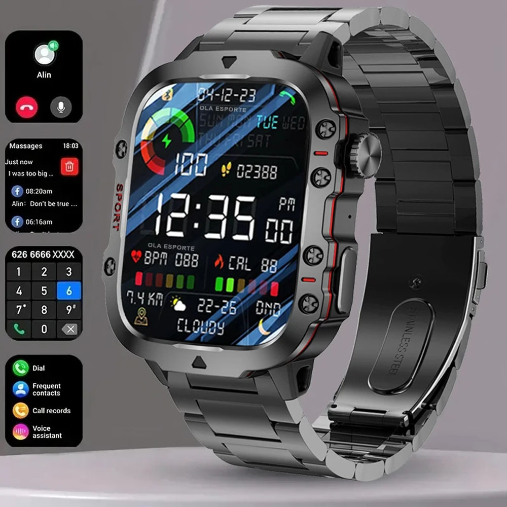2025 ใหม่ทหารสมาร์ทนาฬิกาผู้ชา - Watch Iwo บทวิจารณ์และราคา