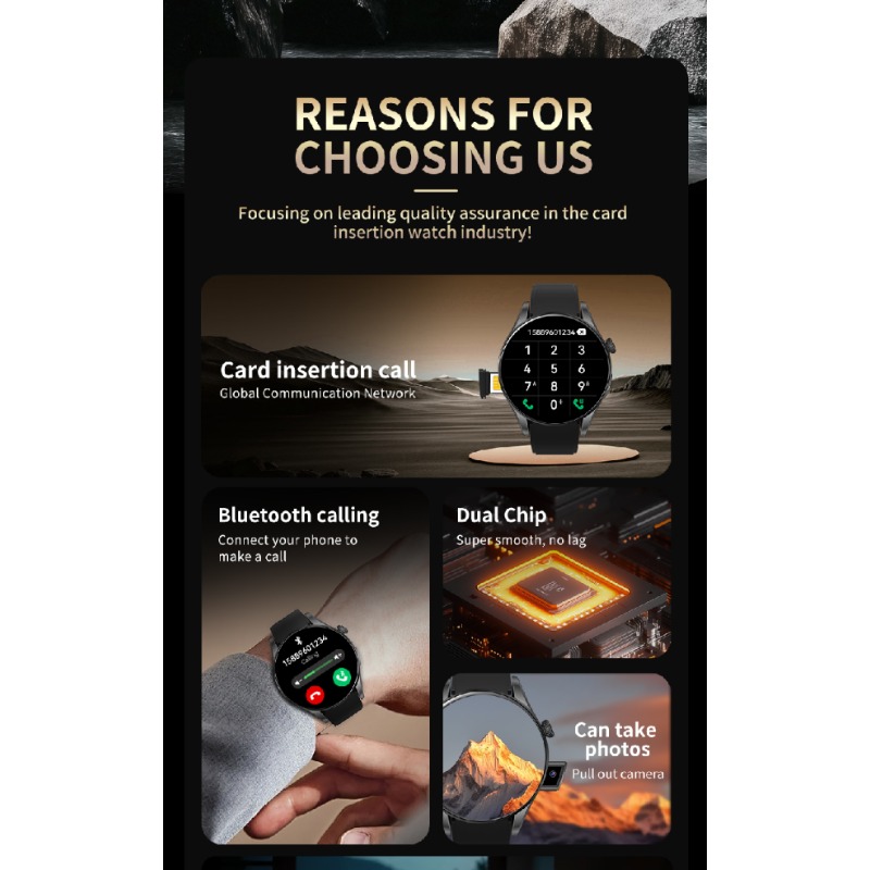 สมาร์ทวอทช์ 4G รุ่นใหม่ BW16:  - Smartwatch New Watches 2025 บทวิจารณ์และราคา