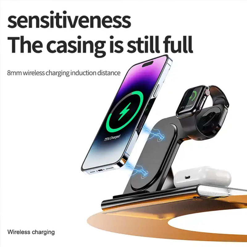 แท่นชาร์จไร้สาย 3 in 1 สำหรับ  - Watch Xs8 บทวิจารณ์และราคา