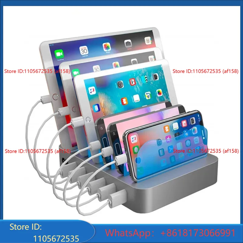 ที่วางโทรศัพท์ตั้งโต๊ะ 6USB, ท - Watch Smartwatch บทวิจารณ์และราคา