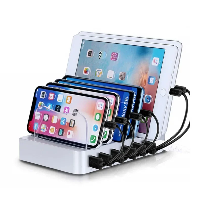 ที่วางโทรศัพท์ตั้งโต๊ะ 6USB, ท - Watch Smartwatch บทวิจารณ์และราคา