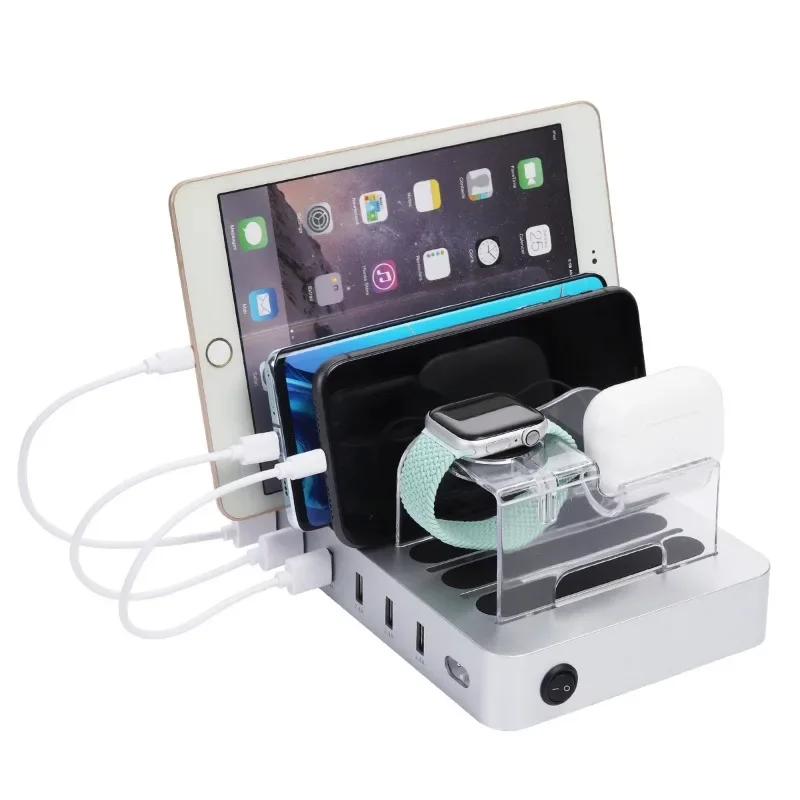 ที่วางโทรศัพท์ตั้งโต๊ะ 6USB, ท - Watch Smartwatch บทวิจารณ์และราคา