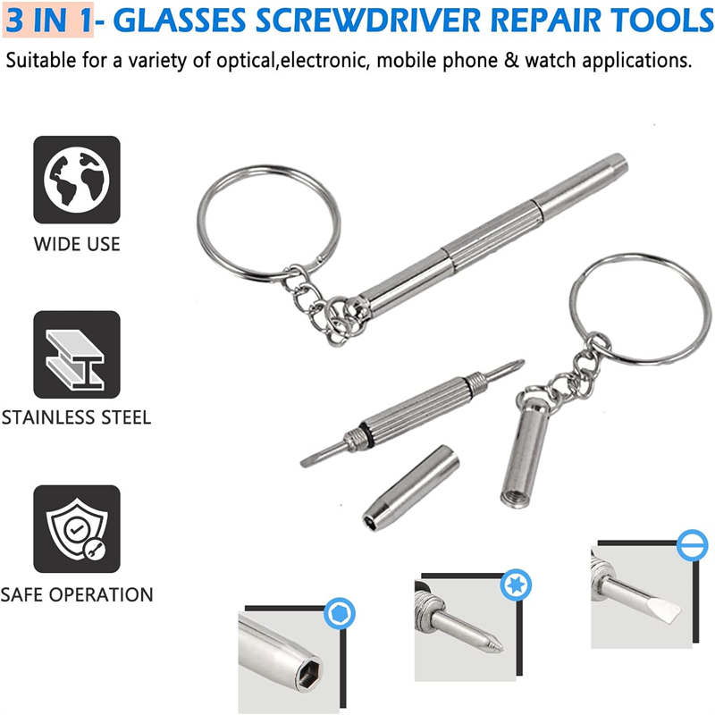 มินิมือแว่นตาไขควง 3-in-1 ชุดซ - Watch Tool Repair Kit บทวิจารณ์และราคา