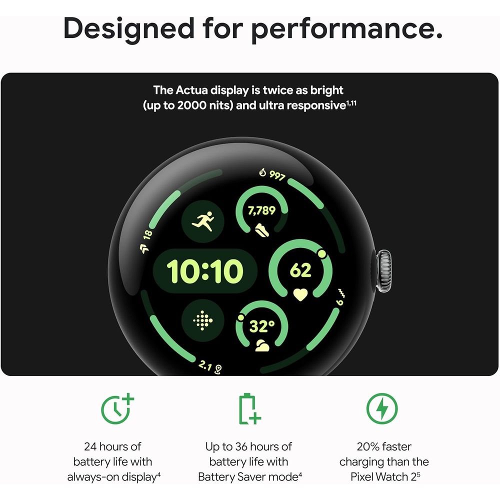 Pixel Watch 3 (45 มม.) 2024 el - Smartwatch El บทวิจารณ์และราคา