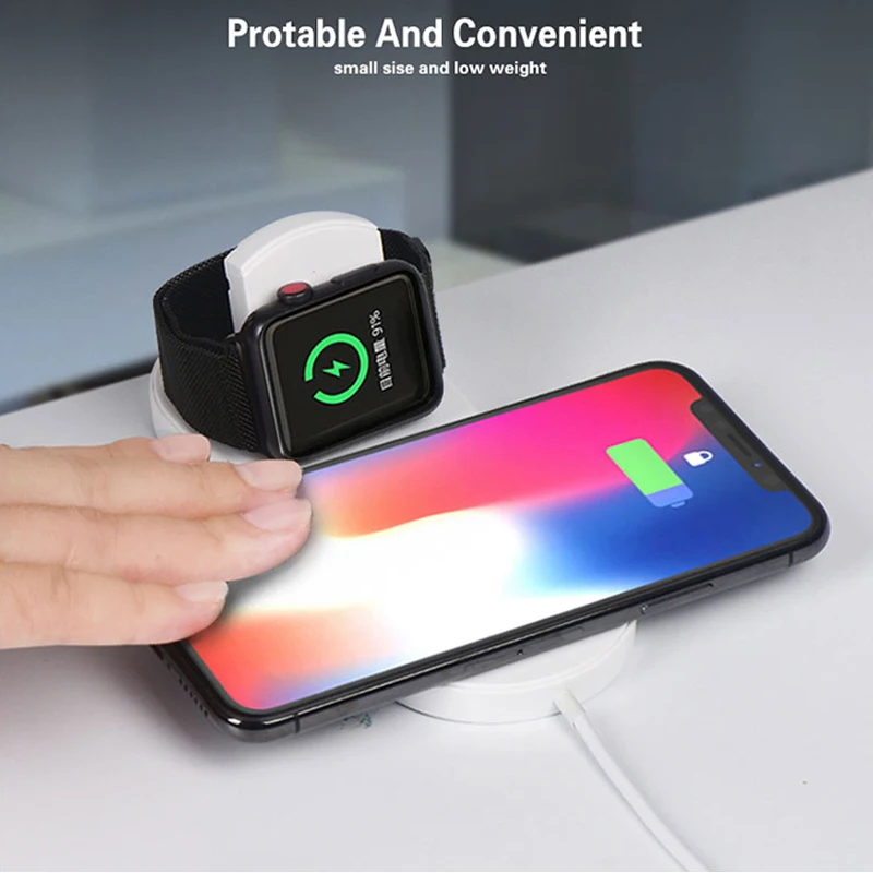 2 in 1 Fast Wireless Charger P - Watch Watch Xs บทวิจารณ์และราคา