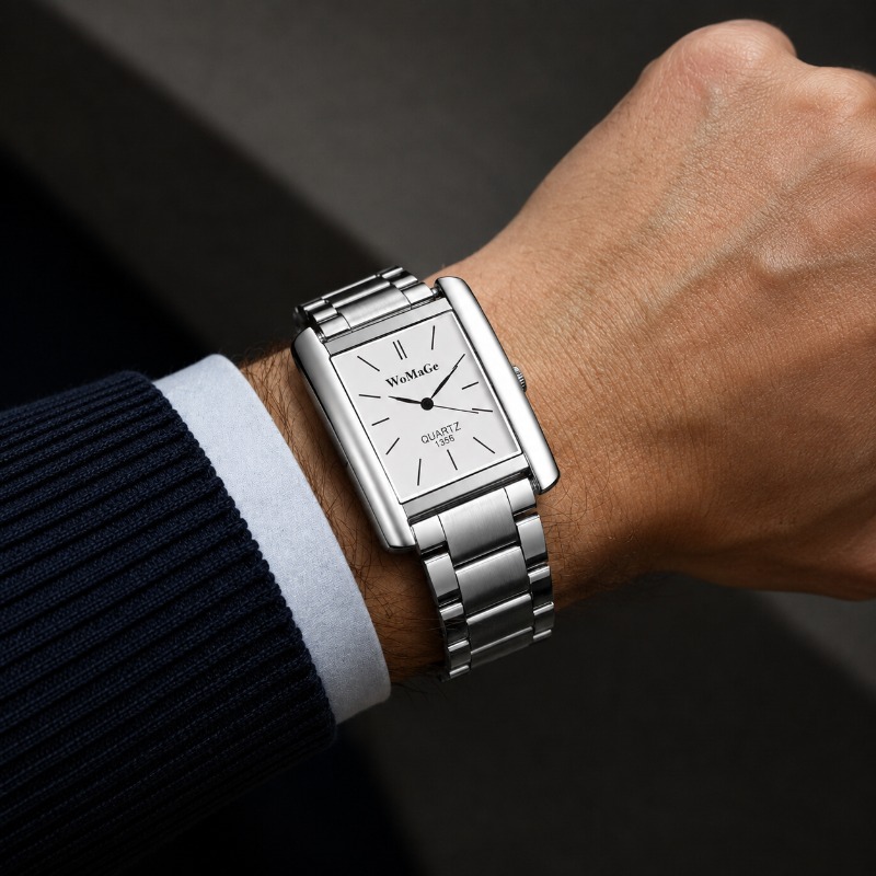 นาฬิกาข้อมือผู้ชายสแตนเลสสตีลส - Smartwatch Luxury Watches บทวิจารณ์และราคา