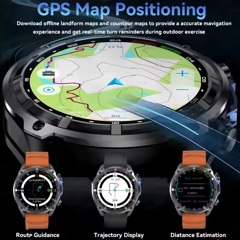นาฬิกาสมาร์ทวอทช์ GPS แผนที่ออ - Smartwatch New Watches 2025 บทวิจารณ์และราคา