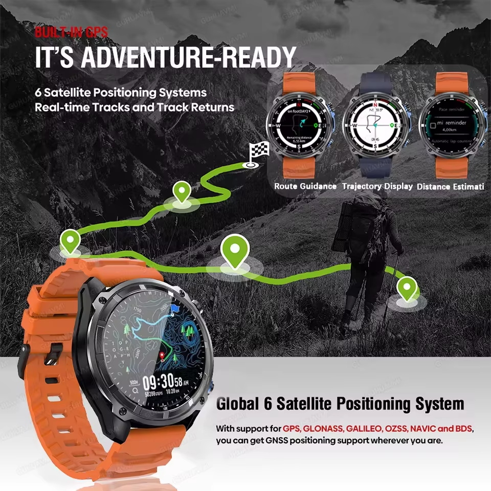 นาฬิกาสมาร์ทวอทช์ GPS แผนที่ออ - Smartwatch New Watches 2025 บทวิจารณ์และราคา