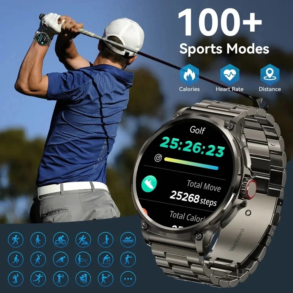 นาฬิกาสมาร์ทวอทช์บลูทูธโทรออกไ - Smartwatch New Watches 2025 บทวิจารณ์และราคา